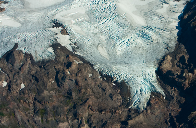 Glacier Detail On Mount Baker